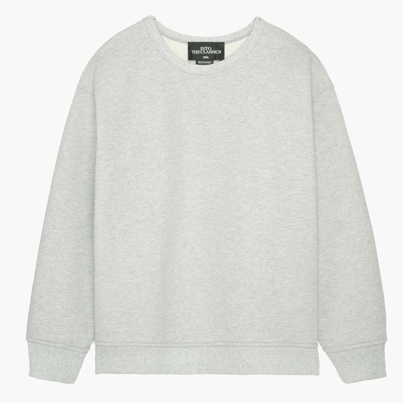 Zara Tops - Zara into the classics size medium in GRAY MARL RIB SWEATSHIRT LIMITED EDITION